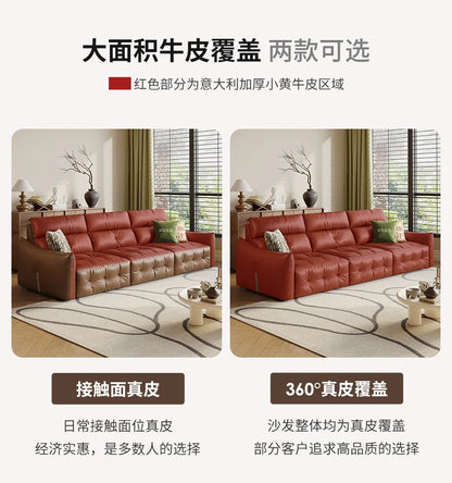 French Scalable Electric Sofa Bed Modern Designer Creativity Puff Sofa Comfort Lounge Living Room Furniture Canape Salon FYES