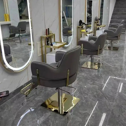 Workshop Tattoo Barber Chair Cosmetic Nail Trolley Workshop Luxury Adjustable Barber Chair Stool Silla De Barbero Home Furniture