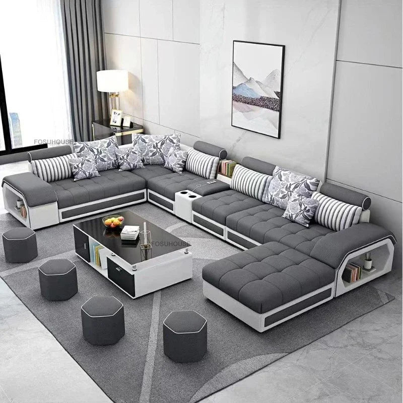 Nordic Fabric Living Room Sofas Combination Modern Apartment Single Sofas for Living Room Furniture Creative Corner Sofa v