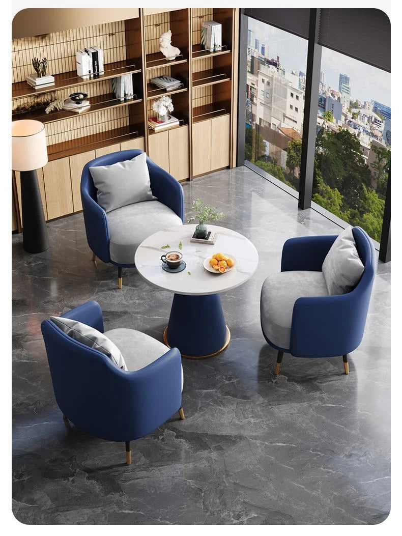 Office Furniture Set Meeting Table And Chairs Combination for Reception Room Lounge Sofa And Coffee Table