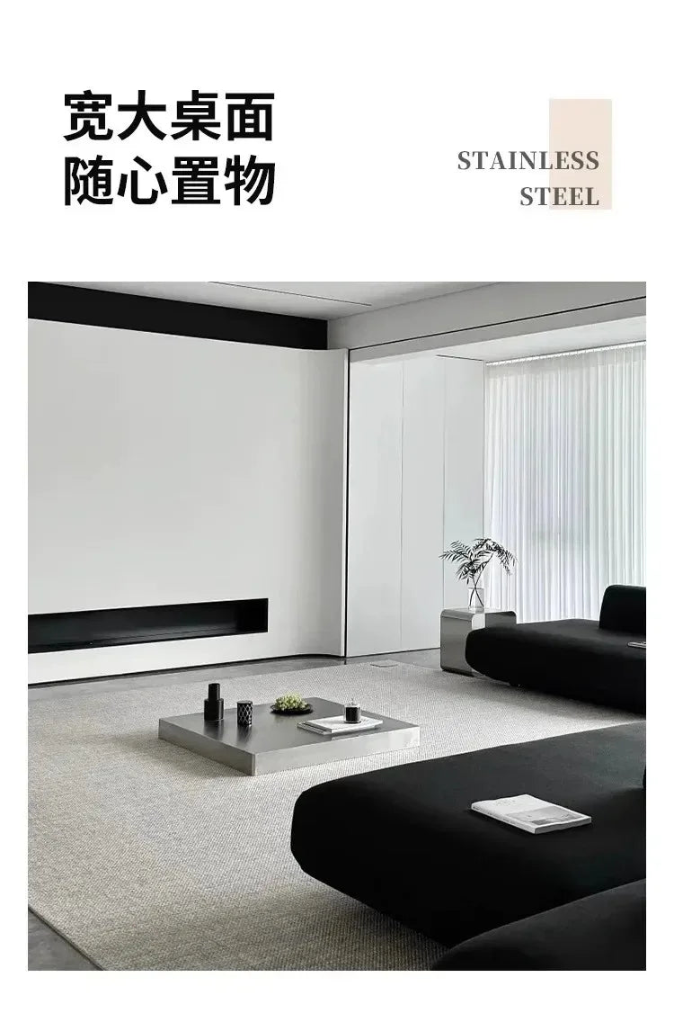 Stainless Steel Side Table Italian Coffee Tables Minimalist Tea Tables Modern Living Room Center Table Luxury Design Furniture