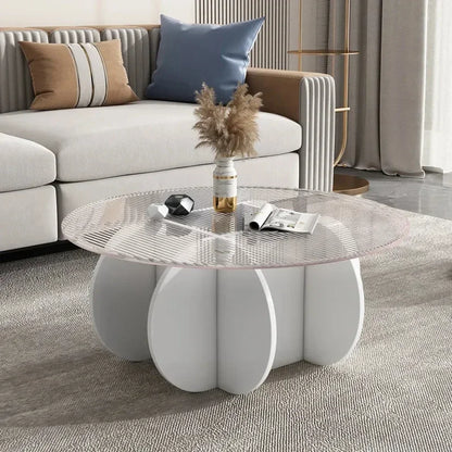 Unique Display Coffee Table Clear Ornaments Aesthetic Minimalist Coffee Table Luxury Design Mesa Centro Salon Home Furniture
