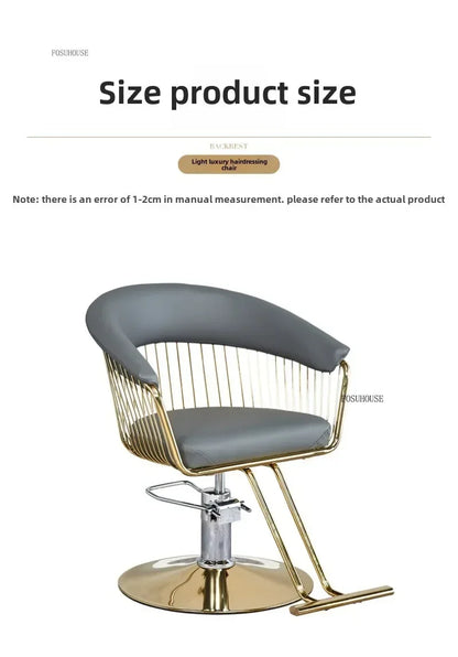 Nordic Barber Shop Barber Chairs Beauty Salon Professional Barber Chair Liftable Swivel Chair Hairdressing Chair Salon Furniture