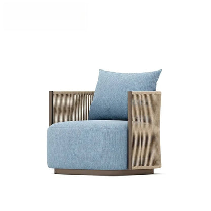 L-shaped outdoor furniture set Aluminum garden sofa Hotel terrace furniture with fire pit custom modern villa outdoor sofa