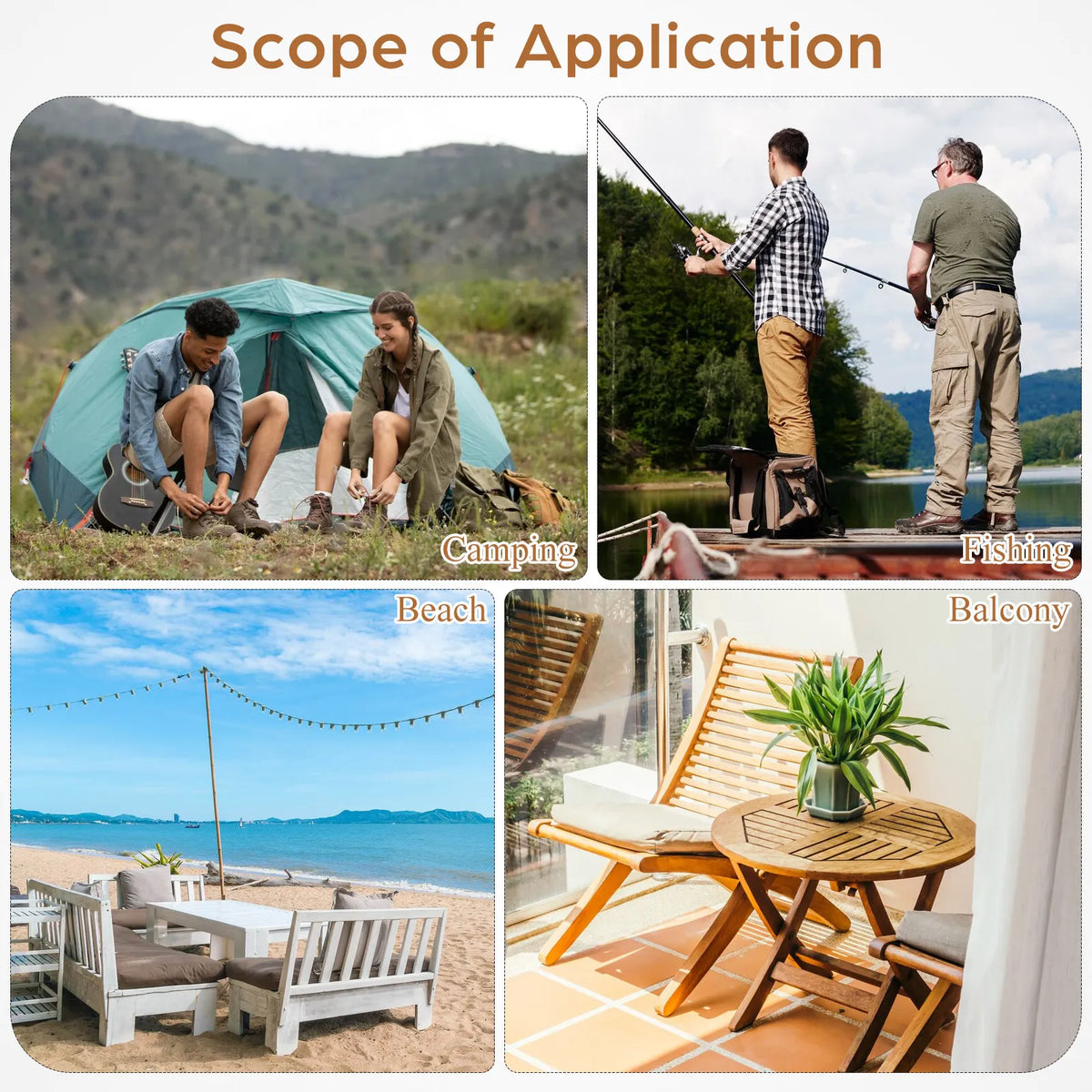 Folding Wooden Small Table Portable Outdoor Wine Table Stable Legs Simple Beautiful Design for Picnic Garden Party Serving Desk