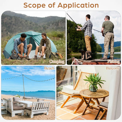 Folding Wooden Small Table Portable Outdoor Wine Table Stable Legs Simple Beautiful Design for Picnic Garden Party Serving Desk