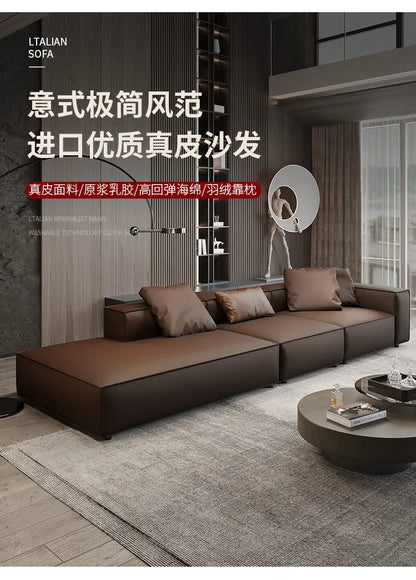 Nordic Minimalist Living Room Sofas Leather Sex Recliner Designer Lounge Sofas Garden Relaxing Designer Divano Salon Furniture