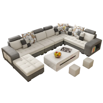 -Modern Design Living Room Sofa Leisure Corner Sofa Set