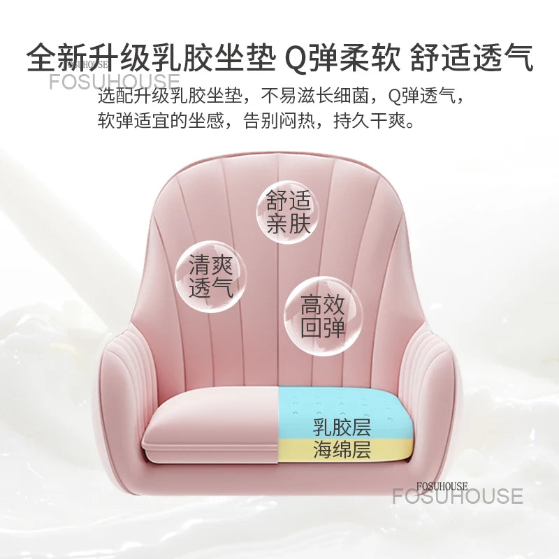 Fabric Office Chairs Family Comfortable Sedentary Armchair Lovely Bedroom Computer Chair Dormitory Swivel Chair Home Furniture