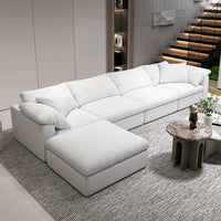 Modern design L-shaped sofa set Living room furniture combination set Modern living room white home sofa