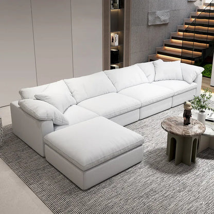Modern design L-shaped sofa set Living room furniture combination set Modern living room white home sofa