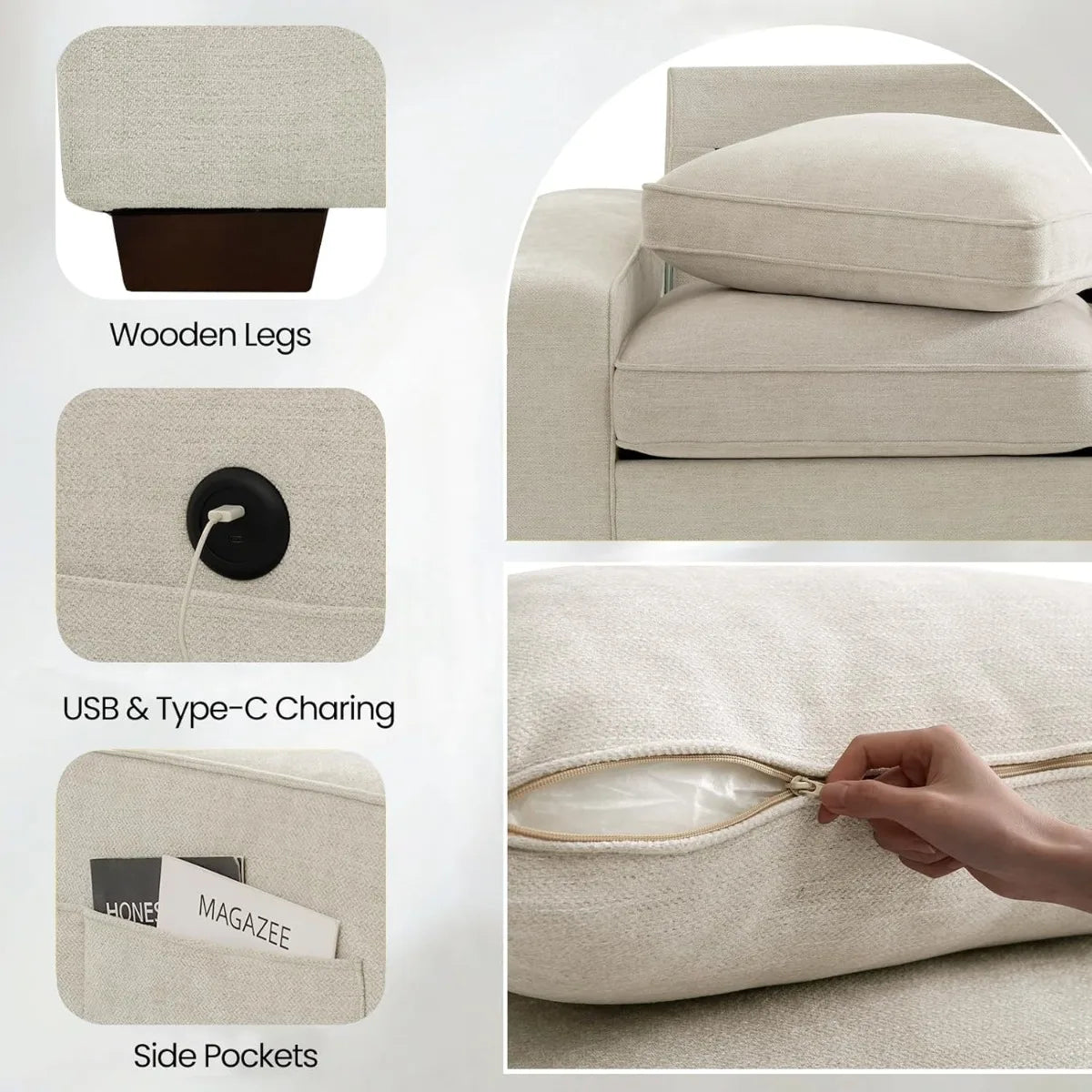 Modular Sectional Sofa for Living Room 160