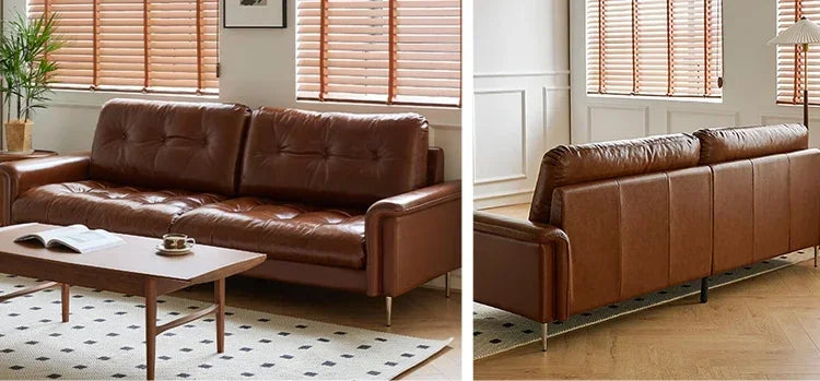 Modern Retro Luxury Living Room Furniture Factory-Price Sectional Sofa Set Single Faux Leather Lounge Chair Corner Sofa Hotels
