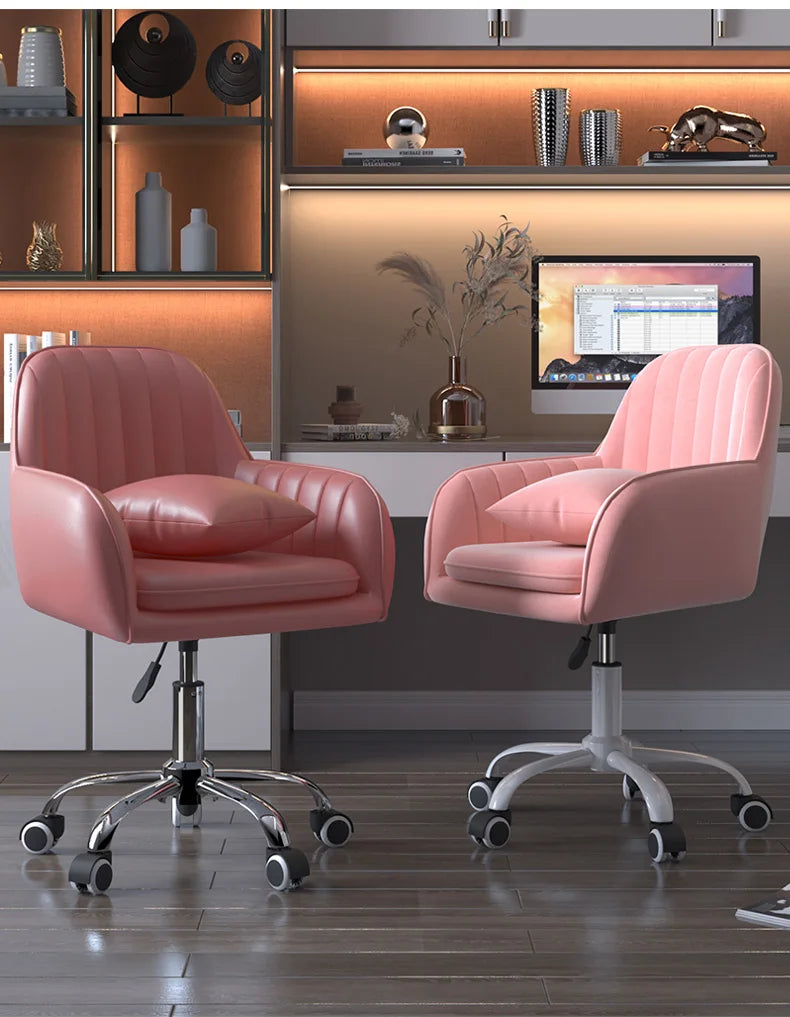 Modern Lift Swivel Office Chairs Study Room Chair Home Backrest Leisure Makeup Chair Bedroom Comfortable Computer Gaming Chair