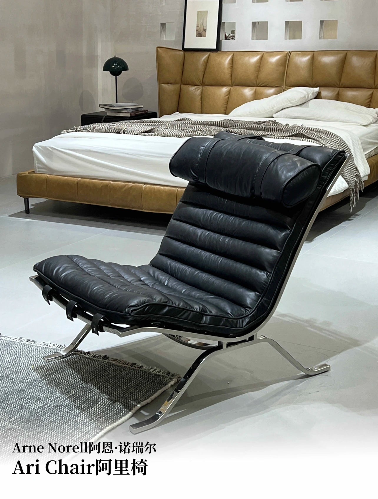 Retro Iron Sofa Chair, Antique Style Stainless Steel Leisure Chair, Family Living Room Balcony, Casual Italian Minimalism