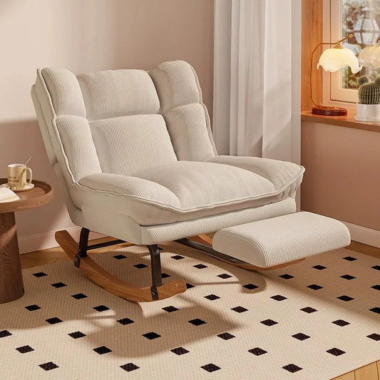 Lazy sofa reclining and sleeping rocking chair household balcony leisure reclining chair living room bedroom single sofa chair