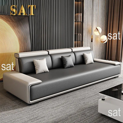 Modern Minimalist Fabric Sectional Sofa Set for Home and Mall Living Room Furniture