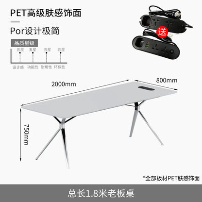 Simple and light luxury office desk and chair combination President's table Manager table Large desk office