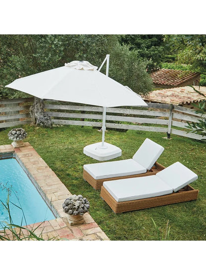 Outdoor rattan courtyard waterproof and sunscreen garden leisure sofa combination balcony double sofa