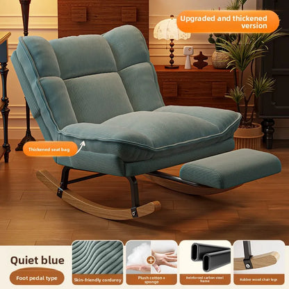 Rocking Reclining living room chairs comfortable exquisite modern minimalist Armchair soft backrest кресло home furniture