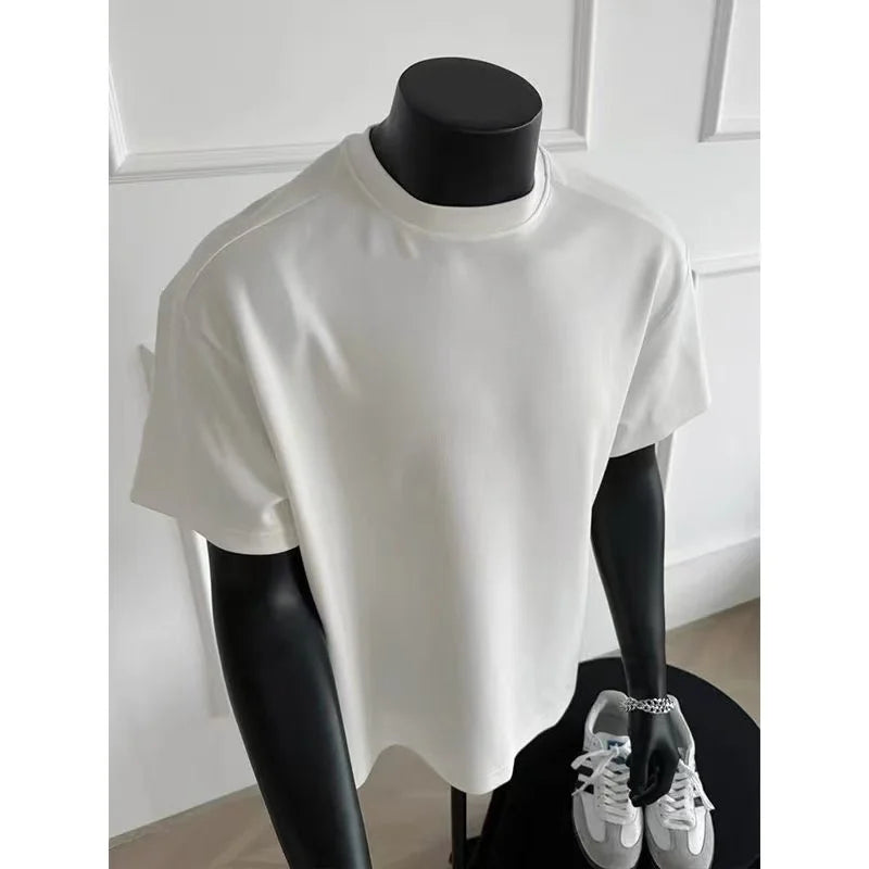 Men's Pure Cotton T-shirt, Fashionable and Trendy Hip-hop 2026 New Style Loose and Comfortable Sports Latest Style Affordable