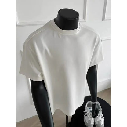 Men's Pure Cotton T-shirt, Fashionable and Trendy Hip-hop 2026 New Style Loose and Comfortable Sports Latest Style Affordable
