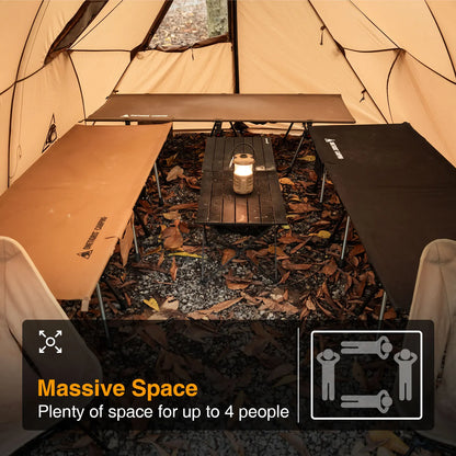Onetigris ASH Hammock Canopy 4 Person Camping Hot Tent with Stove Jack 4 Season Waterproof Windproof for Survivalist Hiking