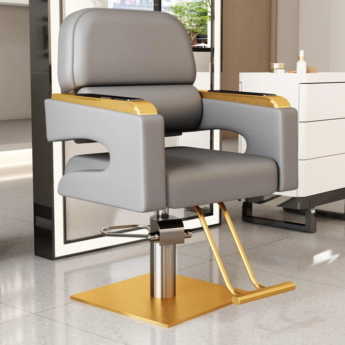 Creative Luxury Barber Chairs Modern Simple Style Minimalist Salon Chairs Space Saving Italian Friseurstuhl Salon Furniture