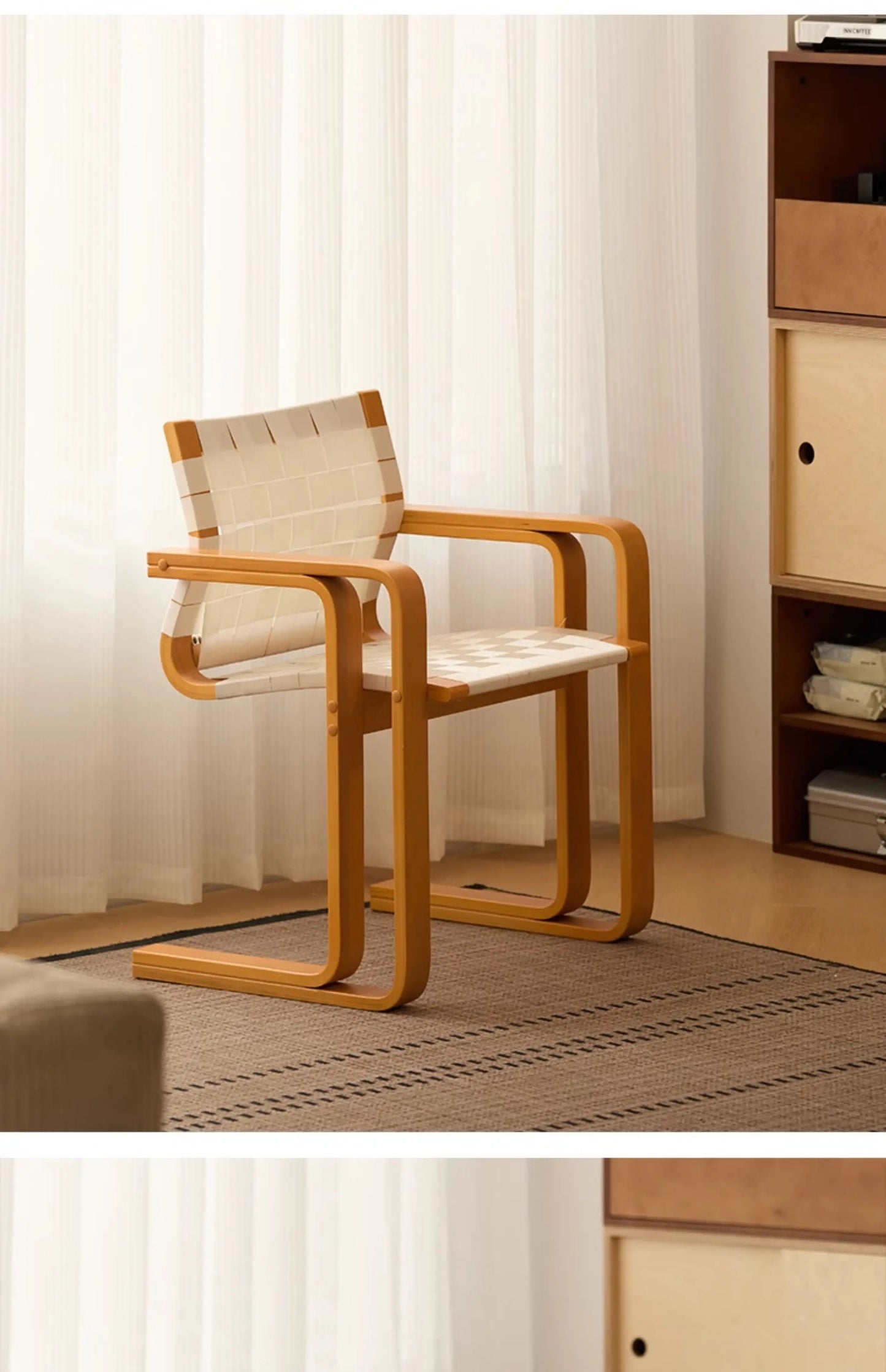 Pre-loved Solid Wood Armchair Dining Chair Home Fashion Comfort Retro Back Chair Esthetisch En Duurzaam Dining Room Furniture