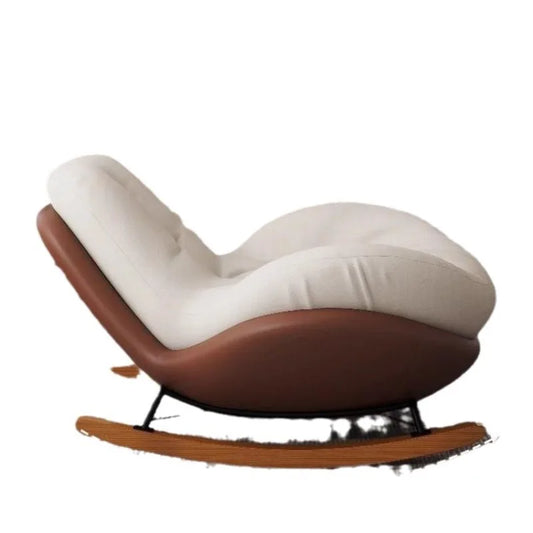 Rocking chair lazy sofa adult single recliner living room snail balcony home indoor leisure bedroom shake