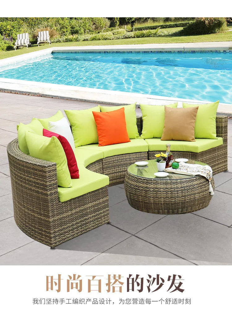 2022 Cheapest Garden Sofas Rattan Outdoor Furniture