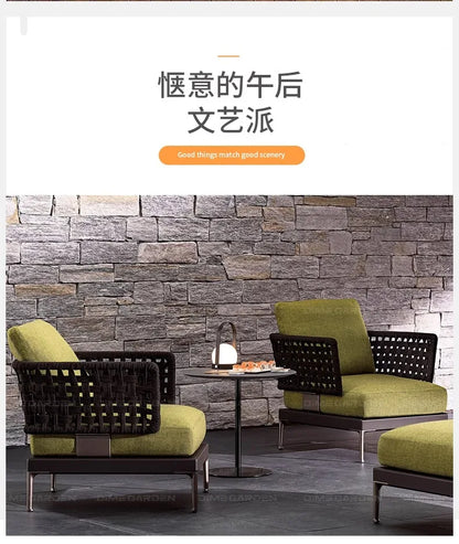 Minimalist Design Outdoor Sofas Personality Nordic Creative Garden Sofas Fashion Party Outdoor Furniture Gartenstuhl Lshysf