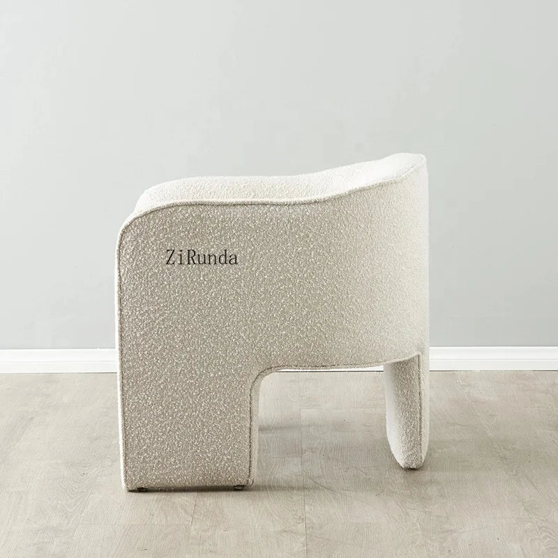 Living room furniture, modern cashmere chair, living room lounge chair