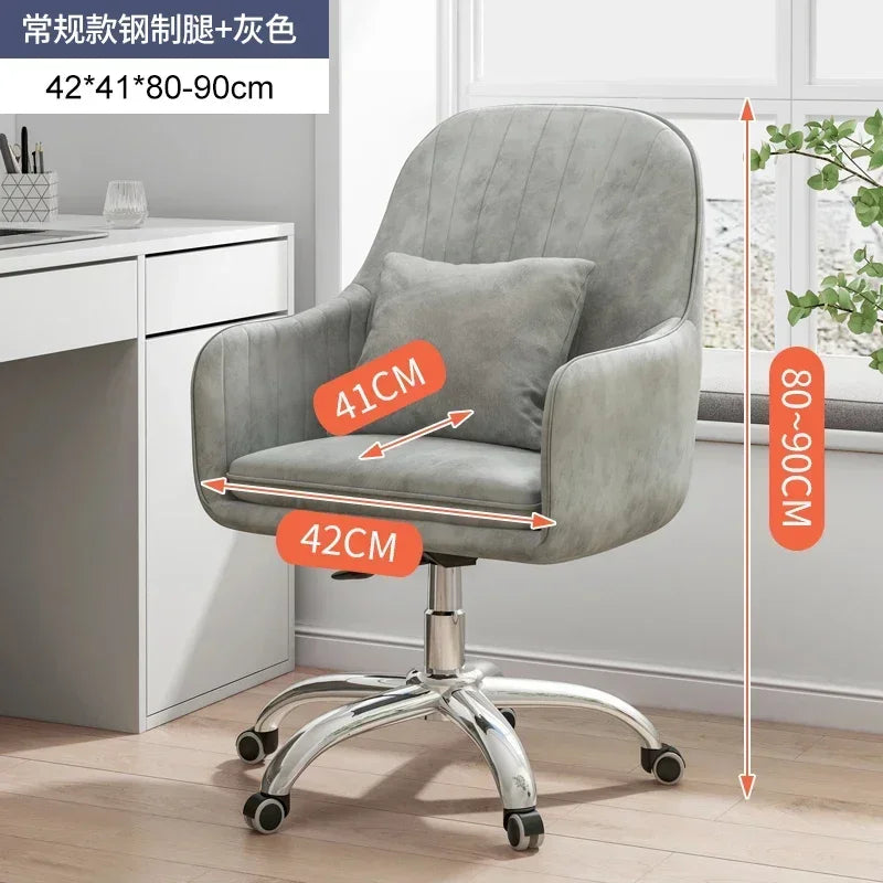 Modern Backrest Computer Chair Nordic Home Office Chairs Lift Swivel Armchair Soft Cushion Game Chair Creative Office Furniture