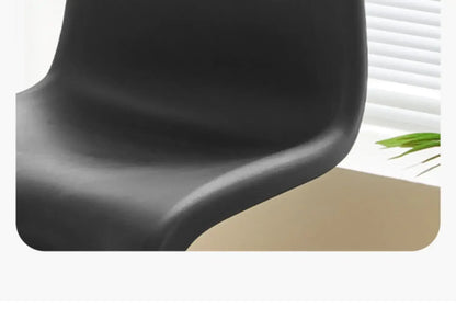 Dining chair transparent plastic chair Nordic home simple modern back chair makeup stool
