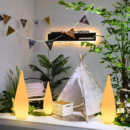 PatioLix Luminous Water Drop Lamp Lawn Solar LED Light Outdoor Garden Decoration