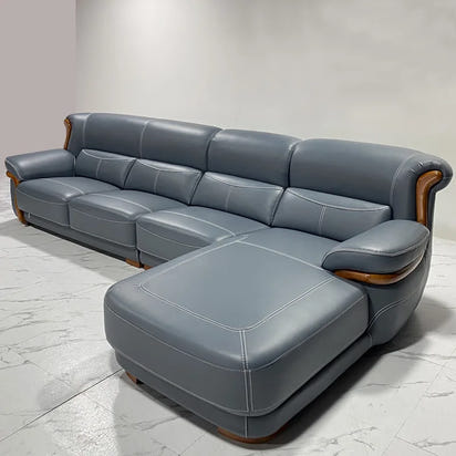 Nordic, leather, sofa, minimalist, living room, light luxury, modern, minimalist