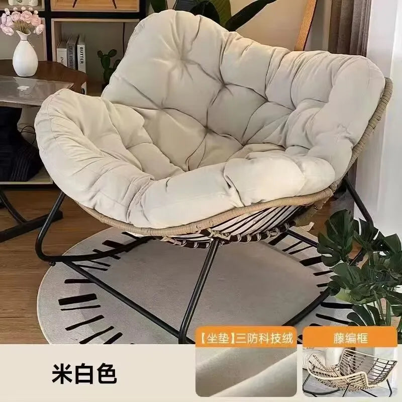 Rocking Chair Rattan Chair Nap Sleeping Recliner Adult Balcony Leisure Lazy Sofa Living Room Single Sofa Outdoor Sofa Chair