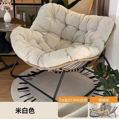 Rocking Chair Rattan Chair Nap Sleeping Recliner Adult Balcony Leisure Lazy Sofa Living Room Single Sofa Outdoor Sofa Chair