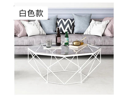 S Nordic Aesthetic Coffee Table Clear Simple Unique Designer Decoration Side Table Standing Lounge Couchtisch Salon Furniture