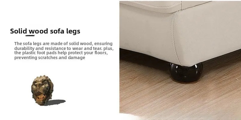 First layer cowhide sofa, creative curved leather sofa combination