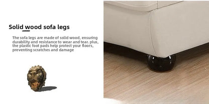 First layer cowhide sofa, creative curved leather sofa combination