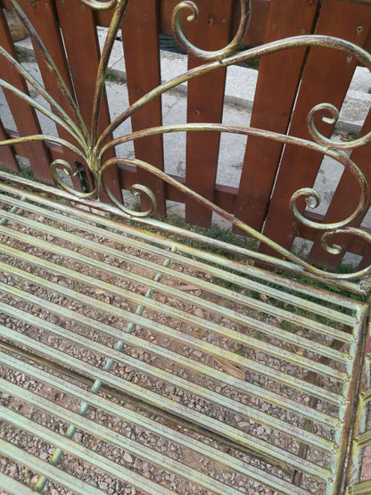 Foreign trade tail order clearance picking up leaks European backrest double chair outdoor courtyard leisure balcony bench park