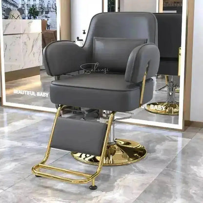 Barber Cutting Chairs Salon Nordic Hair Special Modern Style Barber Chairs Liftable Hairdressing Muebles Commercial Furniture WZ