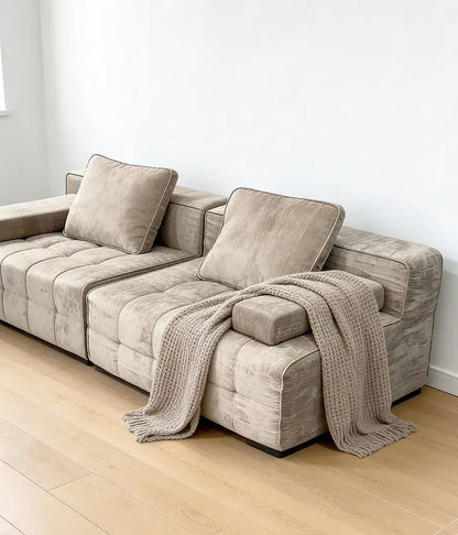 Vacuum Compressed Sofa Living Room Decoration Armchairs Fabric Sponge Sofa Lazy Modern Lounge Boneless Couch Hotel Furniture