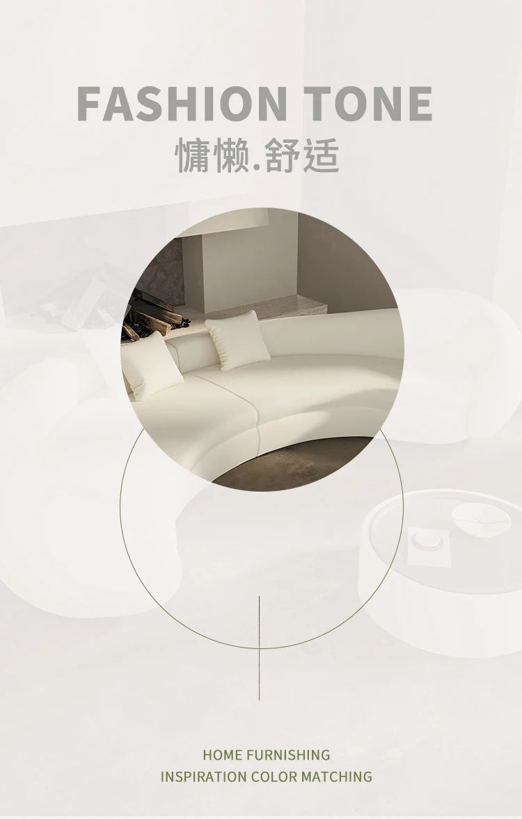 Light Luxury European Living Room Sofa Curved Christmas Cream Clouds Couch Ergonomic Reading Sofa Sala De Estar Home Decoration
