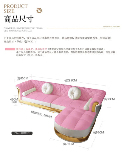 Stylish Modern Luxury Reclining Sofa Perfect Corner Couch Chic Living Room Relaxation Elegance Deserve Canape Salon Decoration