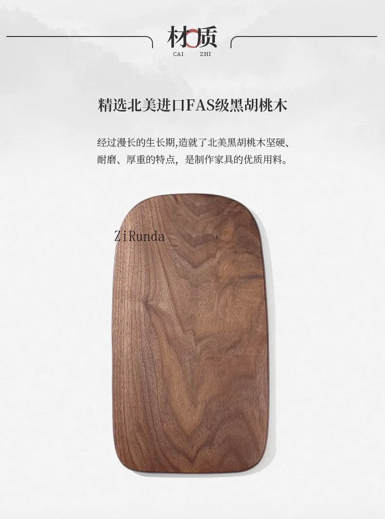 New Chinese walnut solid wood sofa chair Modern simple homestay negotiation leisure chair