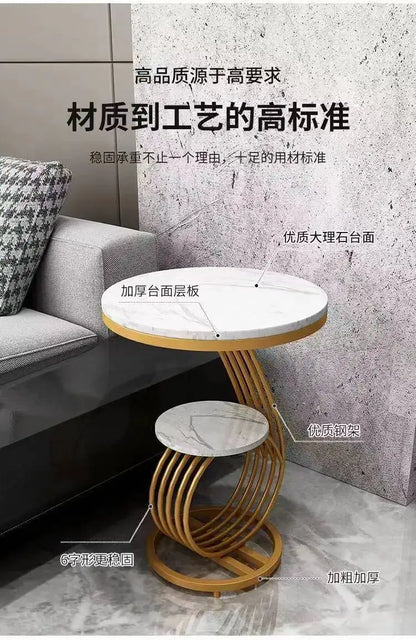 Nordic Round Coffee Tables Books Big Luxury Gold Nordic Hall Side Coffee Table Bedside Dressing Mesitas De Noche Home Furniture