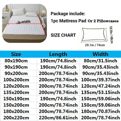 1PC Soft Fibre Waterproof Mattress Cover Thickened Breathable Diaper Proof Foldable Household